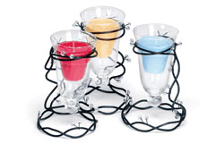 Designed for 4 oz. votive candles. Each packaged separately.