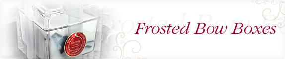 Frosted Bow Boxes - The perfect way to say something special to that certain someone.