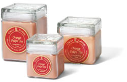 The irresistible aroma of fresh-brewed orange pekoe tea.