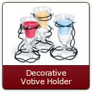 Decorative Votive Holder - Designed for 4 oz. votive candles. Each packaged separately.