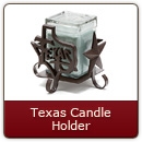 Texas Candle Holder Item #113R - Iron Candle Holder
