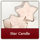 Triple Wick Glass Star - Triple Wick Glass Star